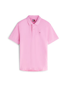 Tommy Jeans - Polosärk Classic Flag Washed - TOU PINK DAISY | Stockmann