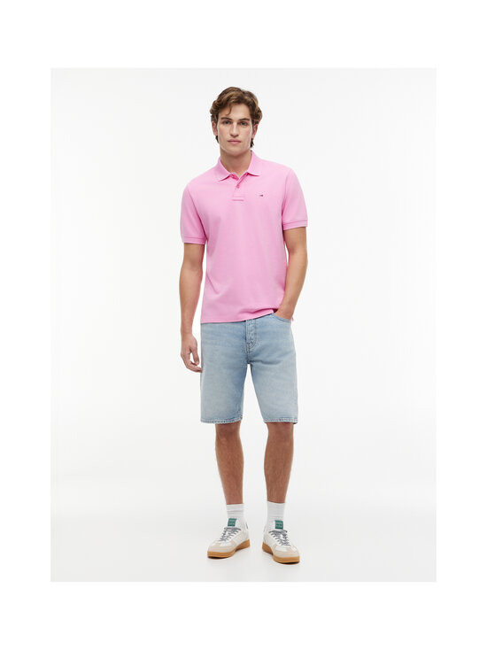 Tommy Jeans - Polosärk Classic Flag Washed - TOU PINK DAISY | Stockmann - photo 4