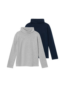 Name It - NknViggo Slim Rollneck krekli 2-gab. - DARK SAPPHIRE PACK:GREY MELANGE | Stockmann