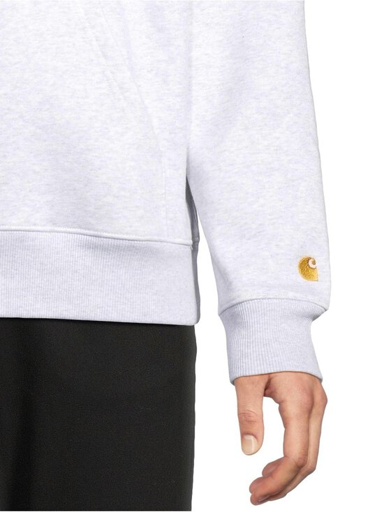 Carhartt WIP - Chase Neck Zip -collegepaita - 00JXX ASH HEATHER / GOLD /--- | Stockmann - photo 4