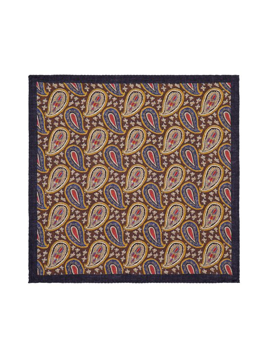 Stockholm Kravatt - Medalion & Paisley -silkkitaskuliina - 2 BROWN/BLUE | Stockmann - photo 1
