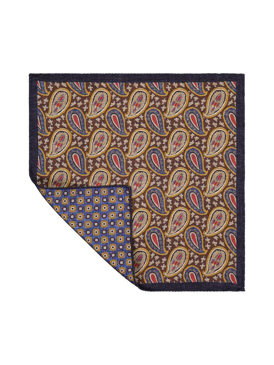 Stockholm Kravatt - Medalion & Paisley -silkkitaskuliina - 2 BROWN/BLUE | Stockmann - photo 2