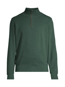 GANT - Kudum Sacker Rib Half Zip - 374 TARTAN GREEN | Stockmann