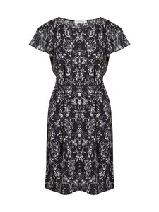 Ida Sjöstedt - Nadia Bubble Chiffon -mekko - BLACK FLORAL | Stockmann