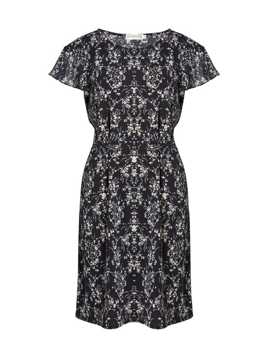 Ida Sjöstedt - Nadia Bubble Chiffon -mekko - BLACK FLORAL | Stockmann - photo 1