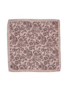 Oscar Jacobson - Siidist taskurätt Floral Print - 470 TRENCH BEIGE | Stockmann