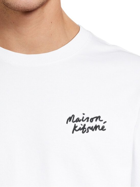 Maison Kitsuné - Handwriting Comfort t-paita - WHITE/BLACK | Stockmann - photo 4