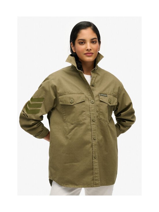 Superdry - Military Embroidered Oversized -päällyspaita - NY8 MOSS KHAKI - photo 2 Superdry - Military Embroidered Oversized -päällyspaita - NY8 MOSS KHAKI | Stockmann - photo 2