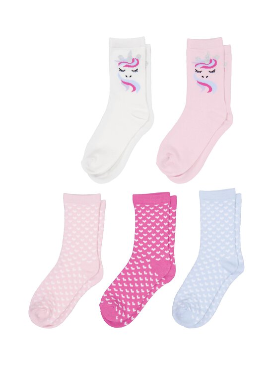 Bogi - Sokid Dua 5 paari - PASTEL HEARTS &AMP; UNICORNS | Stockmann - photo 2