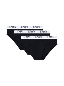Emporio Armani - Alushousut 3-pack - MC061 BLACK/BLACK/BLACK | Stockmann