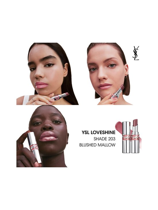Yves Saint Laurent - YSL LOVESHINE Lipstick -huulipuna - 203 BLUSHED MALLOW | Stockmann - photo 5