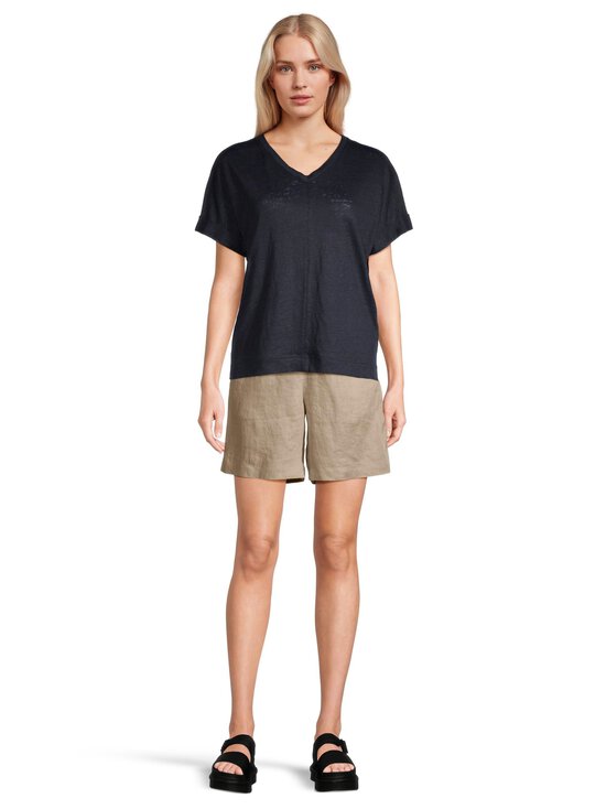 NOOM - Linane pluus Anette V-neck - DK.NAVY - photo 2 NOOM - Linane pluus Anette V-neck - DK.NAVY | Stockmann - photo 2