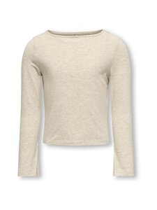 KIDS ONLY - Trikoosärk KogFelina Slit Boatneck - PUMICE STONE DETAIL:MELANGE | Stockmann