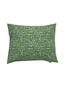 Casa Stockmann - Rivi-perkaalityynyliina - GREEN/SOFT WHITE COMBO | Stockmann