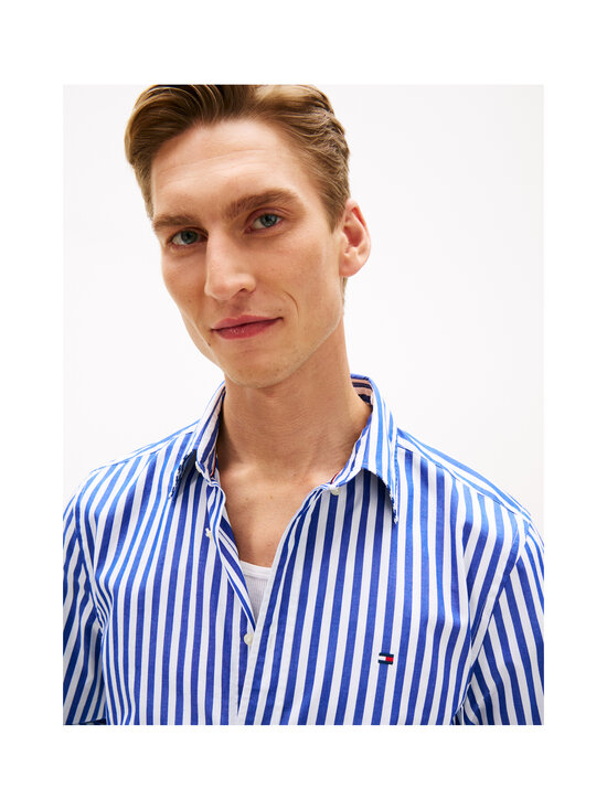 Tommy Hilfiger - Flex ClassicRegular Fit -popliinikauluspaita - 0A6 WEDGE BLUE / STRIPE | Stockmann - photo 4