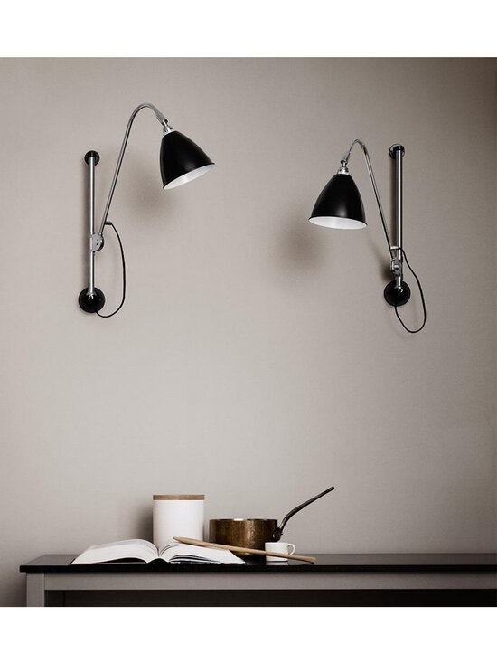 Gubi - Bestlite BL5 -seinävalaisin - HOPEA,KROMI,MUSTA | Stockmann - photo 2