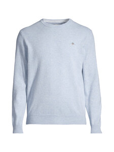 GANT - Villane kampsun Superfine C-neck - 497 LT BLUE MELANGE | Stockmann