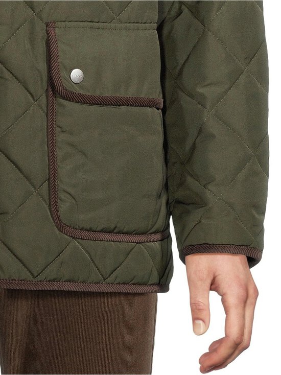 GANT - Tepitud jope Quilted Fleece - 368 DARK MOSS GREEN | Stockmann - photo 6