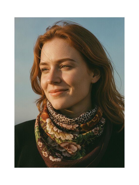 A+more - Silja zīda lakats - BROWN | Stockmann - photo 4