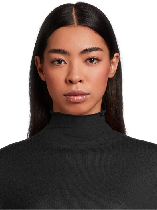 Filippa K - Rib Mock Neck -poolo - BLACK BLACK BLACK | Stockmann - photo 4