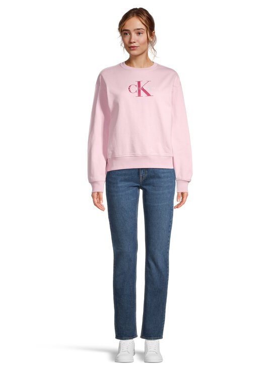 Calvin Klein Jeans - Monologo French Terry -collegepaita - TE0 PINK NECTAR | Stockmann - photo 2