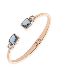 Lauren Ralph Lauren - Odessa Open Stone -messinkirannekoru - GLD/BLUE MULTI | Stockmann