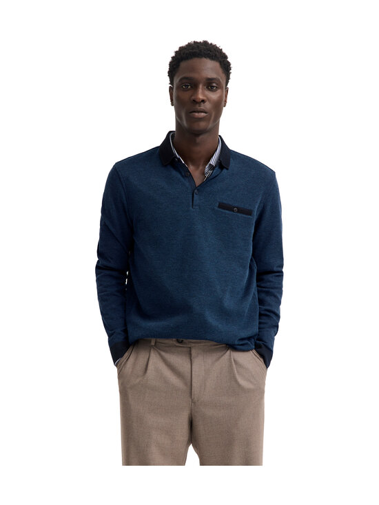 Bugatti - Pikkade varrukatega polosärk - 380 NAVY BLUE | Stockmann - photo 1