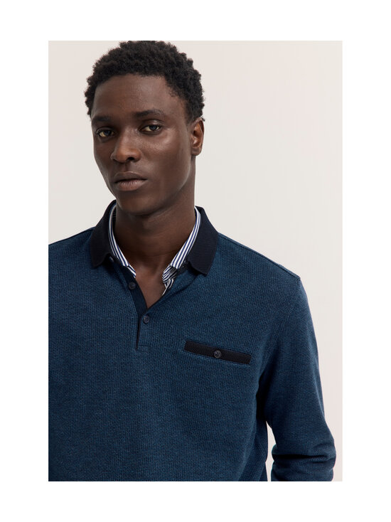 Bugatti - Pikkade varrukatega polosärk - 380 NAVY BLUE | Stockmann - photo 4