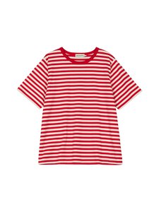 Marimekko - T-särk Tasaraita Unisex Kioski - 899 RED, OFF WHITE | Stockmann
