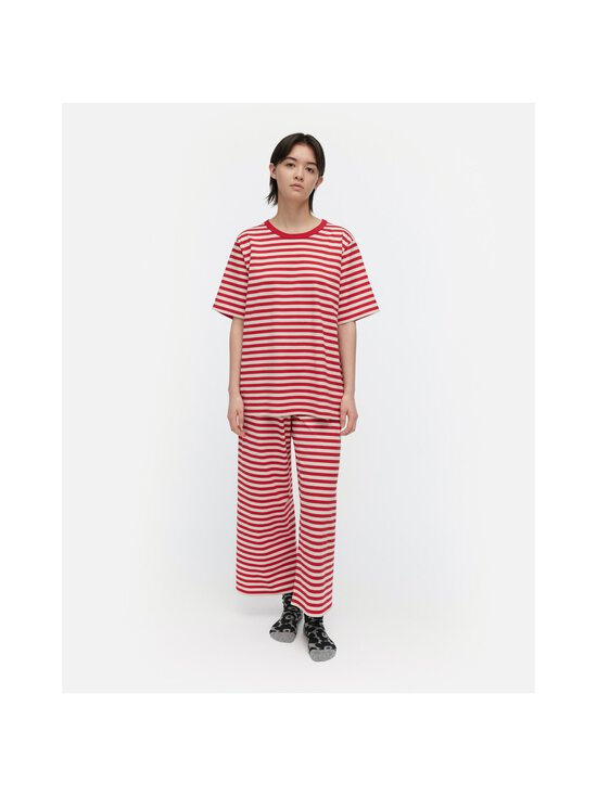Marimekko - Tasaraita Unisex Kioski t-paita - 899 RED, OFF WHITE - photo 2 Marimekko - Tasaraita Unisex Kioski t-paita - 899 RED, OFF WHITE | Stockmann - photo 2