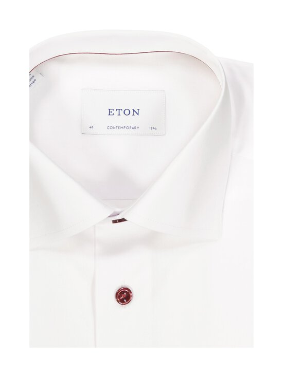 Eton - Contemporary Fit Plum Effect Signature Twill krekls - 00 WHITE | Stockmann - photo 2