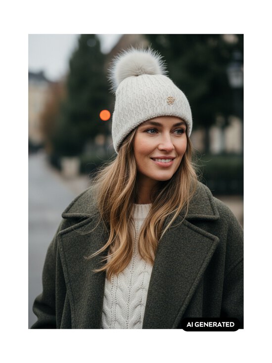 Tommy Hilfiger - Palmikkoes müts Script Pom - PSU LIGHT CAST | Stockmann - photo 4