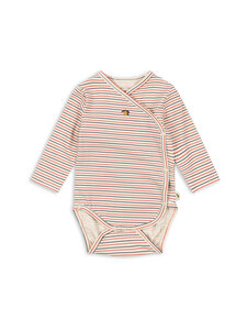 Konges Sløjd - Basic Long Sleeve Newborn -body - STRIPE TRICOLORE PETIT | Stockmann