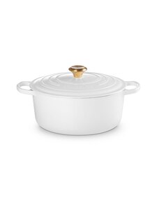 Le Creuset - Signature Round čuguna katls 28 cm - WHITE | Stockmann