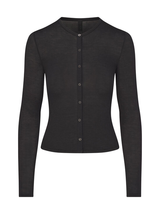 SKIMS - Sheer Modal adīta jaka - ONYX | Stockmann - photo 1