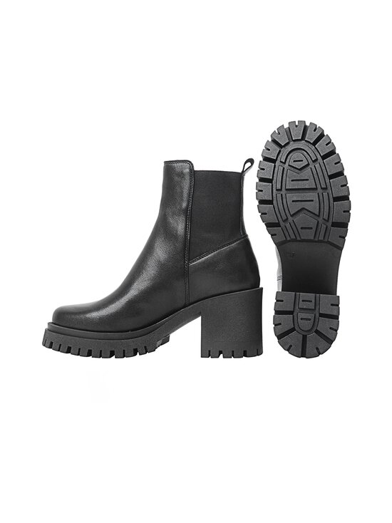 Ten Points - Ylva Chelsea Block Heel -nahkanilkkurit - 101 BLACK | Stockmann - photo 3