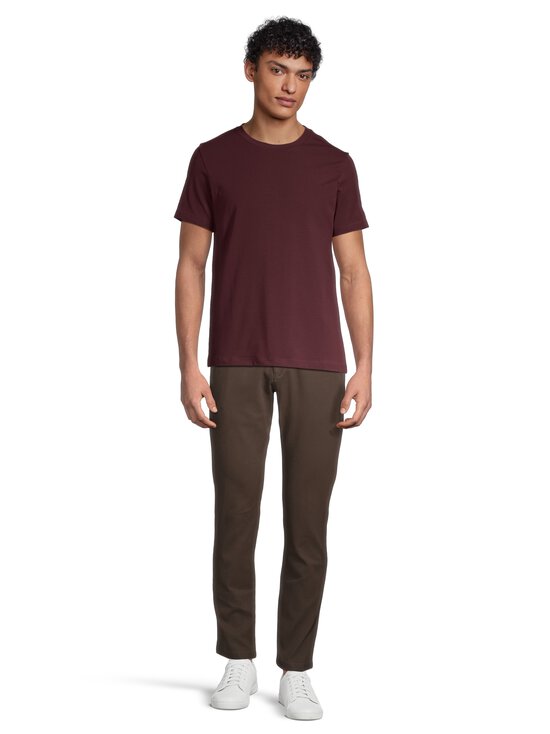 Filippa K - Stretch Cotton t-paita - NULL DARK BURGUNDY DARK BURGUNDY | Stockmann - photo 2