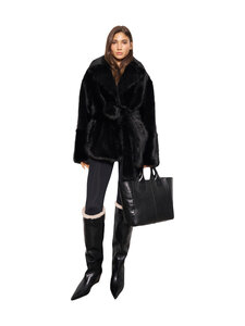 Stand Studio - Silena-tekoturkistakki - 89900 BLACK | Stockmann