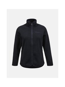 Peak Performance - W Pile Zip -fleecetakki - 040 BLACK | Stockmann