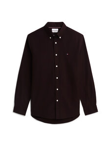 Tommy Hilfiger - Flex Flannel Solid Regular Fit -kauluspaita - HJT CHOCOLATE | Stockmann