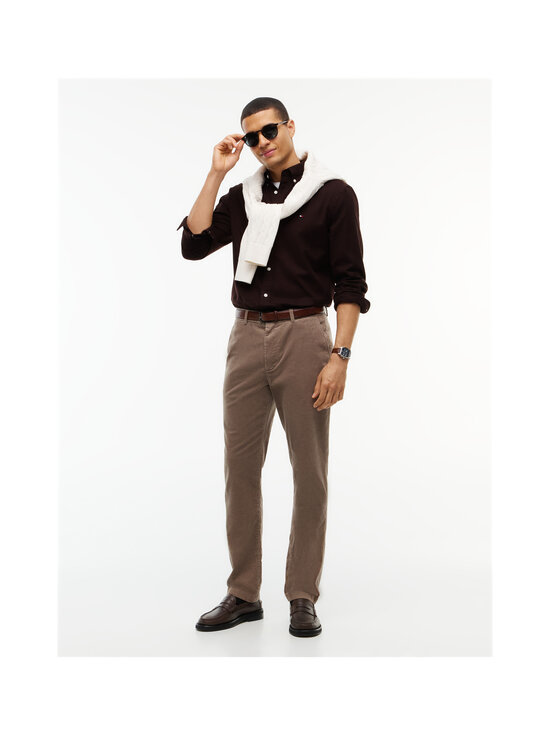 Tommy Hilfiger - Flex Flannel Solid Regular Fit krekls ar apkakli - HJT CHOCOLATE | Stockmann - photo 2