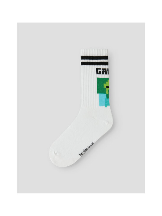 Name It - NkmJakobsen Minecraft -tennissukat 2-pack - BRIGHT WHITE PACK:2P | Stockmann - photo 2