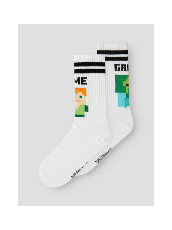 Name It - NkmJakobsen Minecraft -tennissukat 2-pack - BRIGHT WHITE PACK:2P | Stockmann - photo 5