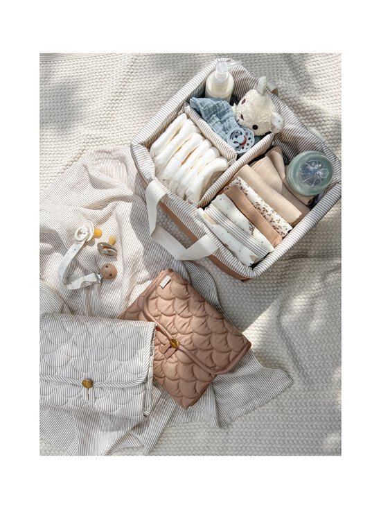 Cam Cam Copenhagen - Diaper Caddy- vaippa- ja tarvikelokero - CLASSIC STRIPES CAMEL | Stockmann - photo 2