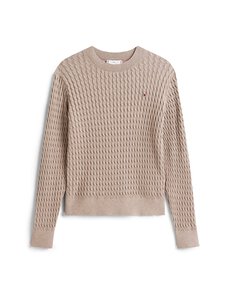 Tommy Hilfiger - Palmikkoes kampsun - ADL HEATHERED TAUPE | Stockmann