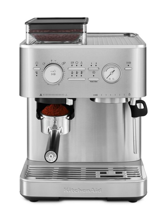 KitchenAid - Semi Auto Espresso KES6551 -puoliautomaattinen espressokone kahvimyllyllä - STAINLESS STEEL - photo 2 KitchenAid - Semi Auto Espresso KES6551 -puoliautomaattinen espressokone kahvimyllyllä - STAINLESS STEEL | Stockmann - photo 2