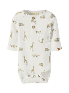Lil' Atelier - Bodi NbmGayo Elm Slim - COCONUT MILK AOP:ANIMALS AFRICAN | Stockmann