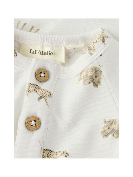 Lil' Atelier - Bodi NbmGayo Elm Slim - COCONUT MILK AOP:ANIMALS AFRICAN | Stockmann - photo 3
