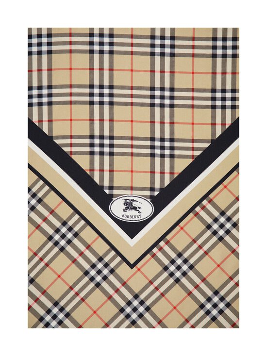 Burberry - Border Silk Scarf -silkkihuivi - A2021 SAND | Stockmann - photo 2