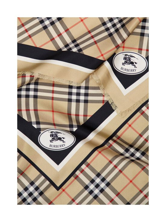 Burberry - Border Silk Scarf -silkkihuivi - A2021 SAND | Stockmann - photo 3